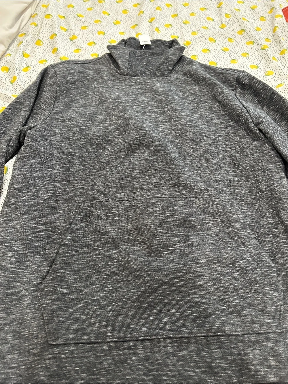Banana Republic Heathered Gray Pullover Hoodie Sweater